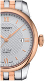 Jam Tangan Tissot T Classic Le Locle Automatic Silver Dial Two Tone Steel Strap untuk Wanita - T006.207.22.038.00