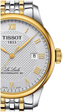 Jam Tangan Pria Tissot Le Locle Powermatic 80 Silver Dial Two Tone Steel Strap - T006.407.22.033.01