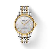 Jam Tangan Pria Tissot Le Locle Powermatic 80 Silver Dial Two Tone Steel Strap - T006.407.22.033.01