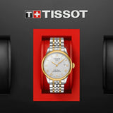 Jam Tangan Pria Tissot Le Locle Powermatic 80 Silver Dial Two Tone Steel Strap - T006.407.22.033.01