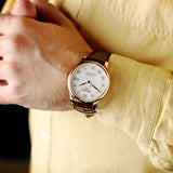 Tissot Le Locle Powermatic 80 Silver Dial Brown Leather Strap Jam Tangan Untuk Pria - T006.407.36.033.00