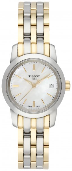 Tissot T Classic Dream Mother of Pearl Dial Two Tone Steel Strap Watch For Women - T033.210.22.111.00