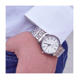 Tissot T Classic Dream White Dial Silver Steel Strap Watch for Men - T033.410.11.013.01