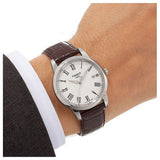 Tissot T Classic Dream White Dial Brown Leather Strap Watch for Men - T033.410.16.013.01