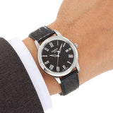 Tissot Classic Dream Black Dial Black Leather Strap Watch for Men - T033.410.16.053.01