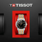 Tissot T Classic Dream Black Dial Two Tone Steel Strap Watch for Men - T033.410.22.053.01