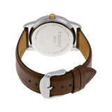 Tissot T Classic Dream White Dial Brown Leather Strap Watch for Men - T033.410.26.011.01