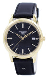 Tissot T Classic Dream Black Dial Black Leather Strap Watch for Men - T033.410.36.051.01