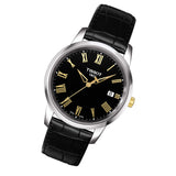 Tissot T Classic Dream Black Dial Black Leather Strap Watch for Men - T033.410.26.053.01