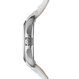Tissot Couturier Jam Tangan Wanita Tali Kulit Putih Dial Perak untuk Wanita - T035.210.16.011.00