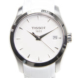 Tissot Couturier Jam Tangan Wanita Tali Kulit Putih Dial Perak untuk Wanita - T035.210.16.011.00