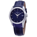 Tissot Couturier Lady Blue Dial Blue Leather Strap Watch for Women - T035.210.16.041.00