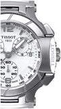 Tissot T Race Lady Chronograph White Dial White Rubber Strap Watch for Women - T048.217.17.017.00