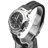 Tissot T Race Chronograph Black Dial Black Rubber Strap Watch for Women - T048.217.17.057.00