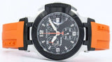 Tissot T Race Chronograph Black Dial Orange Rubber Strap Watch for Women - T048.217.27.057.00