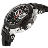 Tissot T Race Chronograph Black Dial Black Rubber Strap Watch for Men - T048.417.27.057.00