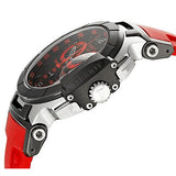 Tissot T Race Chronograph Black Dial Red Rubber Strap Watch for Men - T048.417.27.057.01