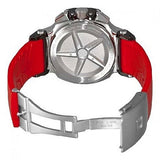 Tissot T Race Chronograph Black Dial Red Rubber Strap Watch for Men - T048.417.27.057.01