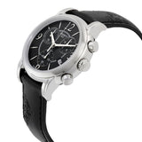 Tissot Dressport Chronograph Black Dial Black Leather Strap Watch for Women - T050.217.17.057.00