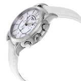 Tissot Dressport Chronograph Mother of Pearl Dial White Leather Strap Watch for Women - T050.217.17.117.00