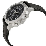 Tissot Dressport Chronograph Black Dial Black Leather Strap Watch for Women - T050.217.17.057.00