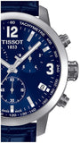 Tissot PRC 200 Chronograph Blue Dial Jam Tangan Tali Kulit Biru Untuk Pria - T055.417.16.047.00