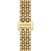 Tissot Lovely Gold Dial Gold Steel Strap Watch For Women - T058.009.33.021.00