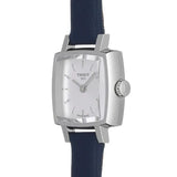 Tissot Lovely Square Silver Dial Jam Tangan Tali Kulit Biru Untuk Wanita - T058.109.16.031.00