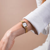 Tissot Lovely Square Lady Quartz Rose Gold Dial Rose Gold Mesh Bracelet Watch For Women - T058.109.33.456.00