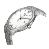 Tissot T Classic Tradition Jam Tangan Tali Baja Perak Dial Putih Untuk Pria - T063.610.11.037.00