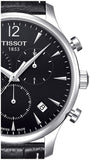 Jam Tangan Tissot T Classic Tradition Chronograph Dial Hitam Tali Kulit Hitam Untuk Pria - T063.617.16.057.00