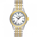 Tissot Carson Lady White Dial Two Tone Steel Strap Jam Tangan Wanita - T085.210.22.013.00