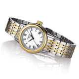 Tissot Carson Lady White Dial Two Tone Steel Strap Jam Tangan Wanita - T085.210.22.013.00