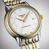 Tissot T Classic Carson Automatic White Dial Two Tone Steel Strap Watch for Men - T085.407.22.011.00