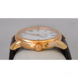 Tissot T Classic Carson Jam Tangan Tali Kulit Coklat Dial Putih Untuk Pria - T085.410.36.013.00