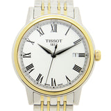 Tissot T Classic Carson Quartz White Dial Two Tone Steel Strap Watch for Men - T085.410.22.013.00