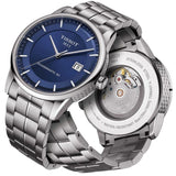 Tissot Luxury Powermatic 80 Blue Dial Silver Steel Strap Jam Tangan Untuk Pria - T086.407.11.047.00