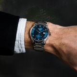 Tissot Luxury Powermatic 80 Blue Dial Silver Steel Strap Jam Tangan Untuk Pria - T086.407.11.047.00