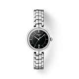 Tissot T Trend Flamingo Black Dial Silver Steel Strap Watch For Women - T094.210.11.051.00