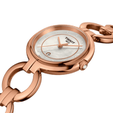 Tissot T Lady Flamingo Mother of Pearl Dial Rose Gold Steel Strap Watch for Women - T094.210.33.116.01