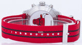 Tissot Quickster Chronograph NBA Chicago Bulls Jam Tangan Tali NATO Merah Dial Putih Untuk Pria - T095.417.17.037.04