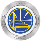 Tissot Quickster Chronograph NBA Golden State Warriors White Dial Two Tone NATO Strap Watch for Men - T095.417.17.037.15