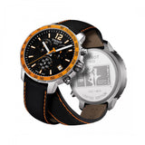 Tissot T Sport Quickster Chronograph Black Dial Black Rubber Strap Jam Tangan Untuk Pria - T095.417.36.057.01