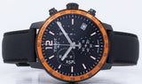 Tissot T Sport Quickster Chronograph Black Dial Black Rubber Strap Jam Tangan Untuk Pria - T095.417.36.057.01