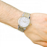 Tissot T Classic Bridgeport Silver Dial Two Tone Mesh Gelang Jam Tangan Untuk Pria - T097.410.22.038.00