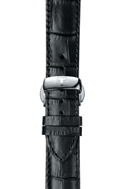 Tissot T Classic Bridgeport Black Dial Black Leather Strap Watch For Men - T097.410.16.058.00