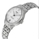 Tissot Chemin Des Tourelles Powermatic 80 Lady White Dial Jam Tangan Tali Baja Perak Untuk Wanita - T099.207.11.037.00