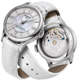 Jam Tangan Tissot Chemin Des Tourelles Powermatic 80 Lady White Dial White Leather Strap Untuk Wanita - T099.207.16.116.00