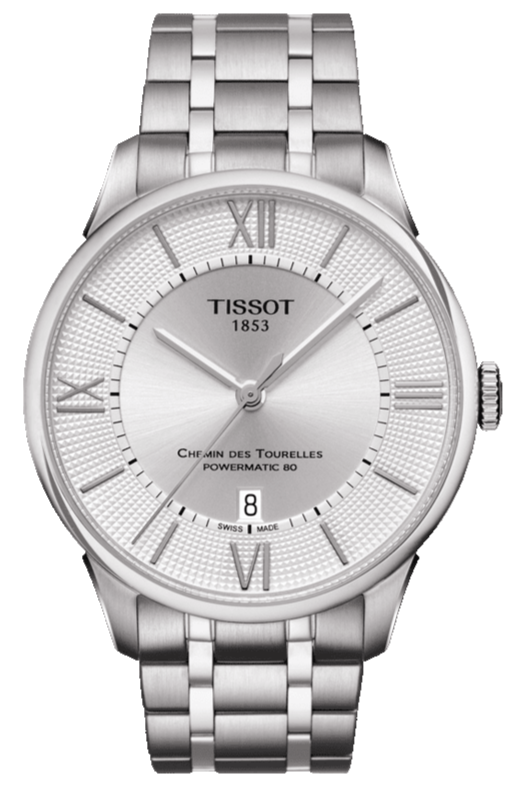 Tissot Chemin Des Tourelles Powermatic 80 Silver Dial Silver Steel Strap Jam Tangan Untuk Pria - T099.407.11.038.00