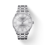 Tissot Chemin Des Tourelles Powermatic 80 Silver Dial Silver Steel Strap Watch For Men - T099.407.11.038.00